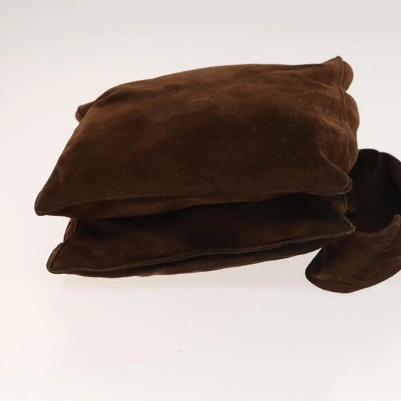 CHANEL Shoulder Bag Suede Brown CC Auth BA4603 - Picture 7 of 16